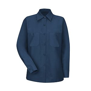 Red Kap Shirts -  Women's Long Sleeve Industrial Work Shirt