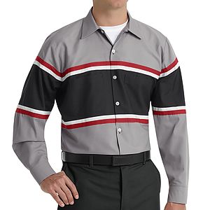 Red Kap Shirts -  Men's Long Sleeve Industrial Work Shirt