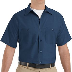 Red Kap Shirts -  Men's Short Sleeve Industrial Work Shirt