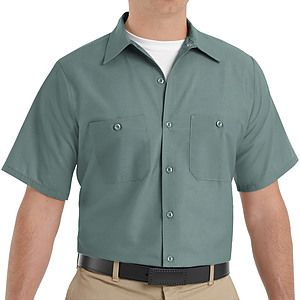 Red Kap Shirts -  Men's Short Sleeve Industrial Work Shirt