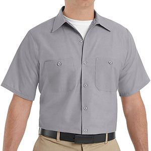 Red Kap Shirts -  Men's Short Sleeve Industrial Work Shirt