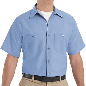 Red Kap Shirts -  Men's Short Sleeve Industrial Work Shirt