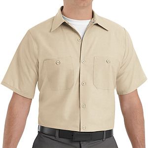 Red Kap Shirts -  Men's Short Sleeve Industrial Work Shirt