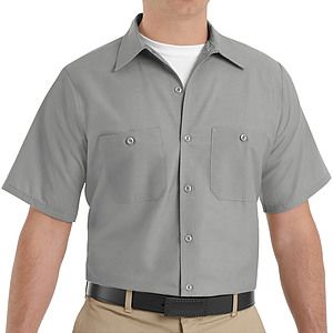 Red Kap Shirts -  Men's Short Sleeve Industrial Work Shirt