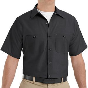Red Kap Shirts -  Men's Short Sleeve Industrial Work Shirt