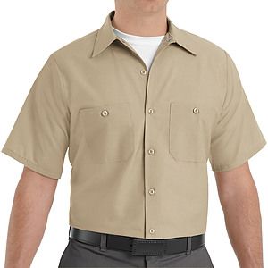 Red Kap Shirts -  Men's Short Sleeve Industrial Work Shirt