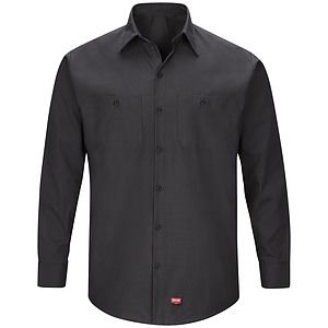 Red Kap Shirts -  Men's Long Sleeve Mimix Work Shirt