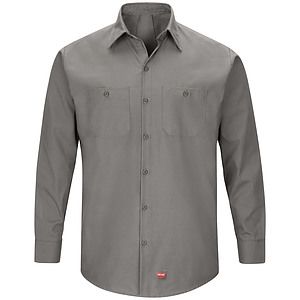 Red Kap Shirts -  Men's Long Sleeve Mimix Work Shirt