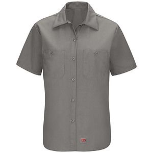 Red Kap Shirts -  Women's Short Sleeve Mimix Work Shirt