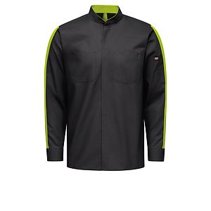 Red Kap Shirts -  Men's Long Sleeve Two-Tone Pro+ Work Shirt with OilBlok and MIMIX™