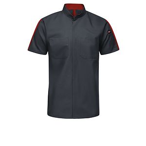 Red Kap Shirts -  Men's Short Sleeve Two Tone Pro+ Work Shirt with OilBlok and MIMIX™