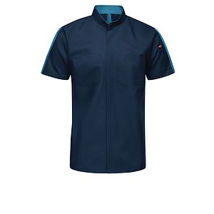 Red Kap Shirts -  Men's Short Sleeve Two Tone Pro+ Work Shirt with OilBlok and MIMIX™