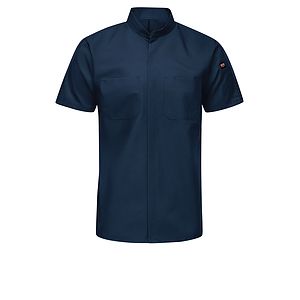 Red Kap Shirts -  Men's Short Sleeve Two Tone Pro+ Work Shirt with OilBlok and MIMIX™