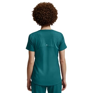White Cross - VIBE - Women's Curved V-Neckline Top