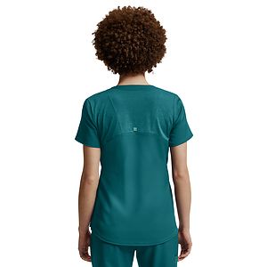 White Cross - VIBE - Women's Curved V-Neckline Top