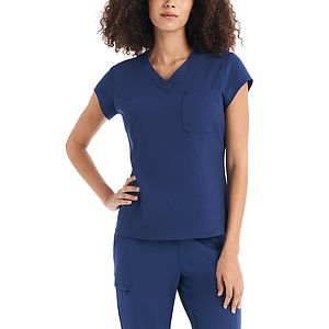 White Cross - CRFT - Women's 1-Pocket V-Neck Top