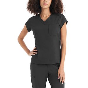 White Cross - CRFT - Women's 1-Pocket V-Neck Top