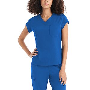 White Cross - CRFT - Women's 1-Pocket V-Neck Top
