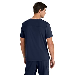 Grey's Anatomy Knit Stretch - Men's Two-Pocket V-Neck Clarity Scrub Top