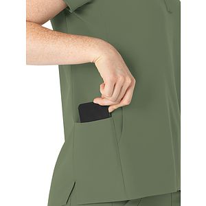 Wink - Renew - Women's Four-Pocket Mandarin Collar Top