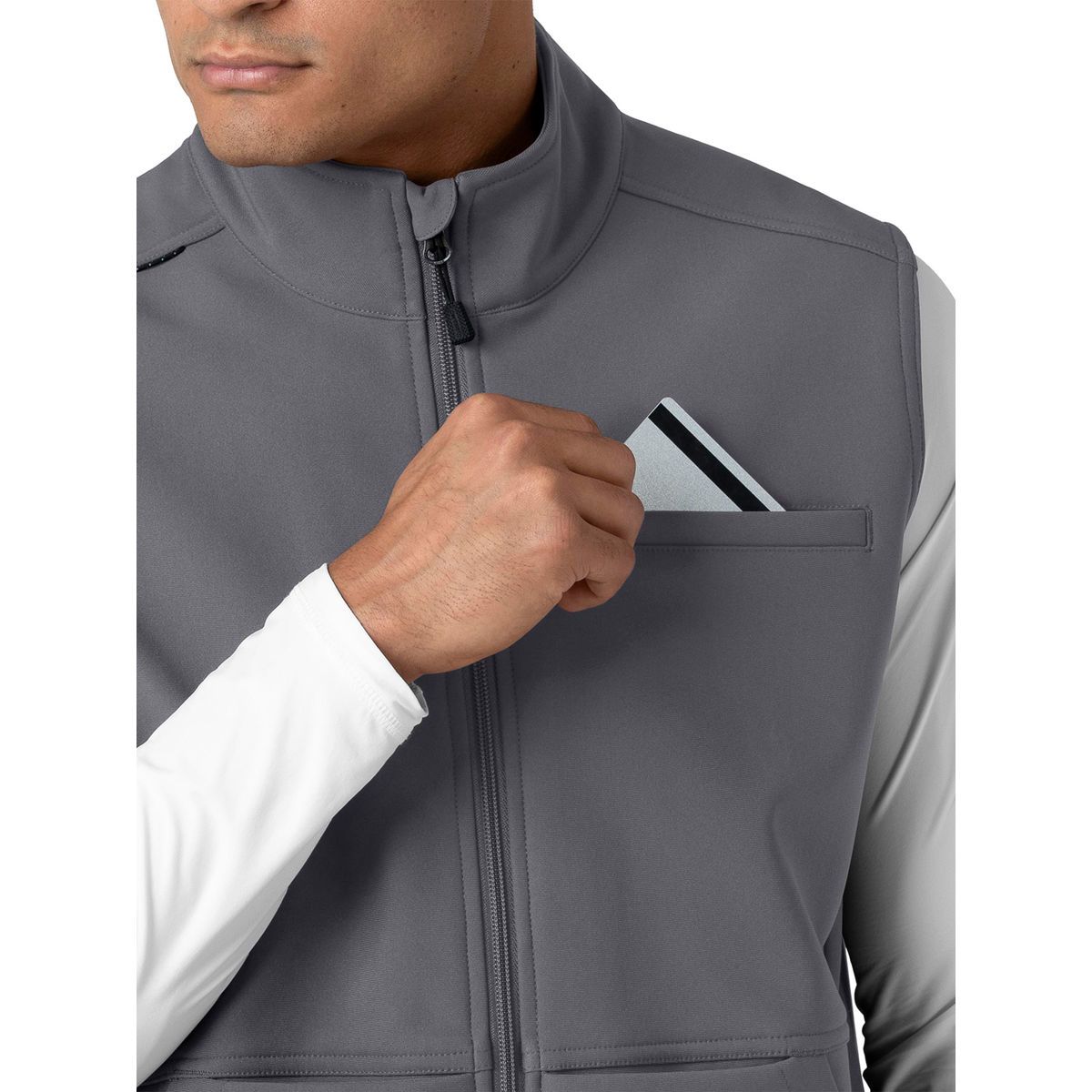 Carhartt Scrubs - Rugged Flex Peak - Men's Four-Pocket Bonded Fleece Vest
