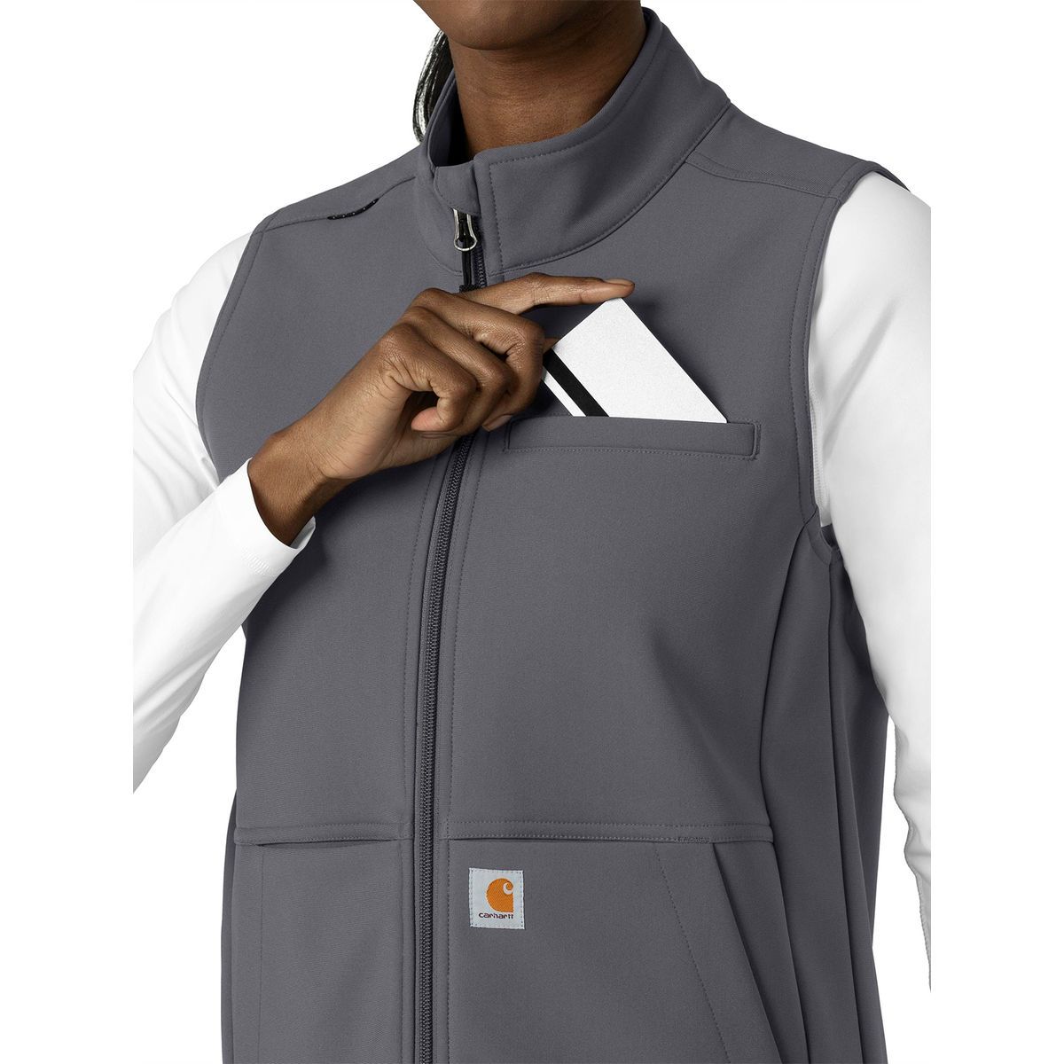 Carhartt Scrubs - Rugged Flex Peak - Women's Four-Pocket Bonded Fleece Vest