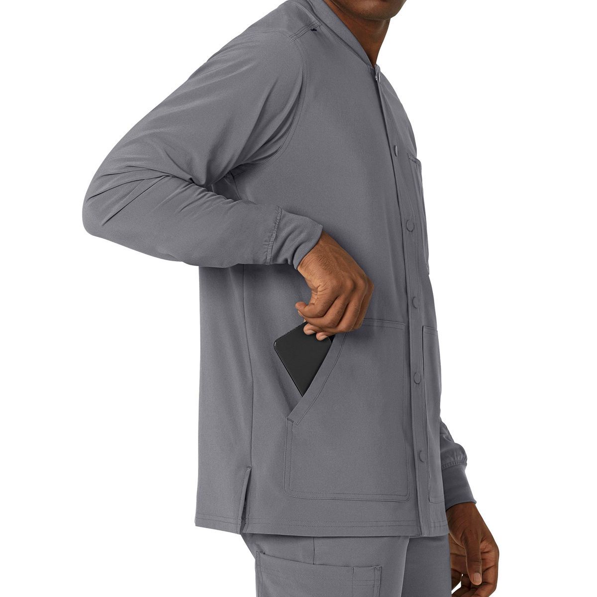 Carhartt Scrubs - Force Cross-Flex - Men's Five-Pocket Modern Fit Shirt Jacket