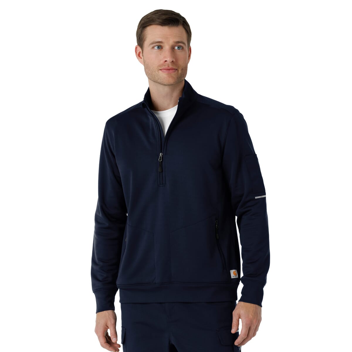 Carhartt Scrubs - Men's Four-Pocket Half Zip Fleece Jacket