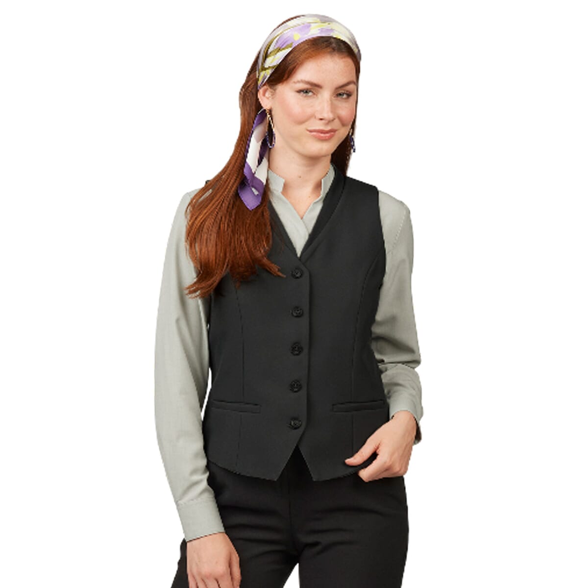 Edwards - Suiting & Neckwear - Women's Two-Pocket Ottoman Trim Vest