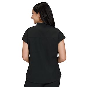 koi - Solis - Women's Zipper Neck Combo Chest Pocket Catrin Top