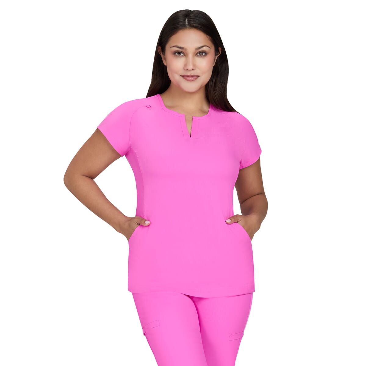 Lite - Women’s Two-Pocket Split-V-Neck Scrub Top