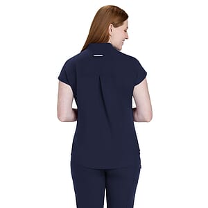 koi - Next Gen - Womens Two-Pocket Button Closure Scrub Top
