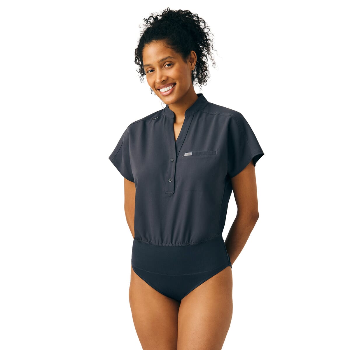 Landau - Forward - Women's One-Pocket Scrub Bodysuit