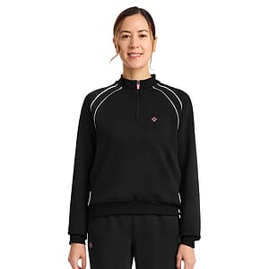 Med Couture - MC AMP - Women's 2-Pocket Scuba Half-Zip Jacket
