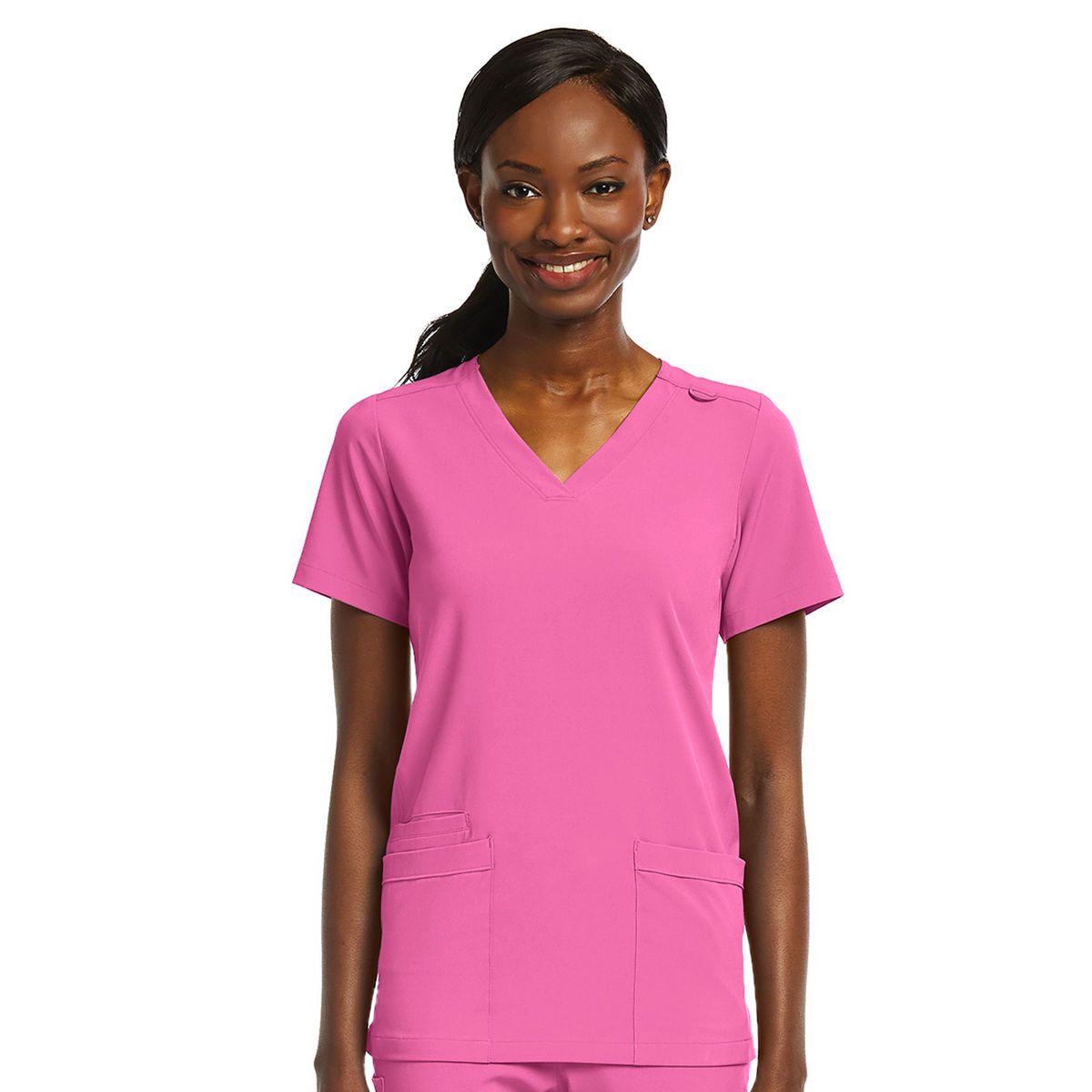 ScrubJoy Originals - Women's Fitted Two-Pocket V-Neck Top