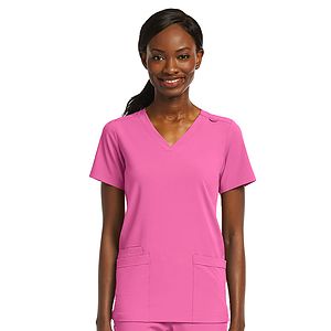 ScrubJoy Originals - Women's Fitted Two-Pocket V-Neck Top