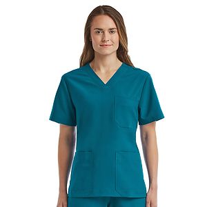 ScrubJoy Fit-4-All - Unisex Three-Pocket V-Neck Top