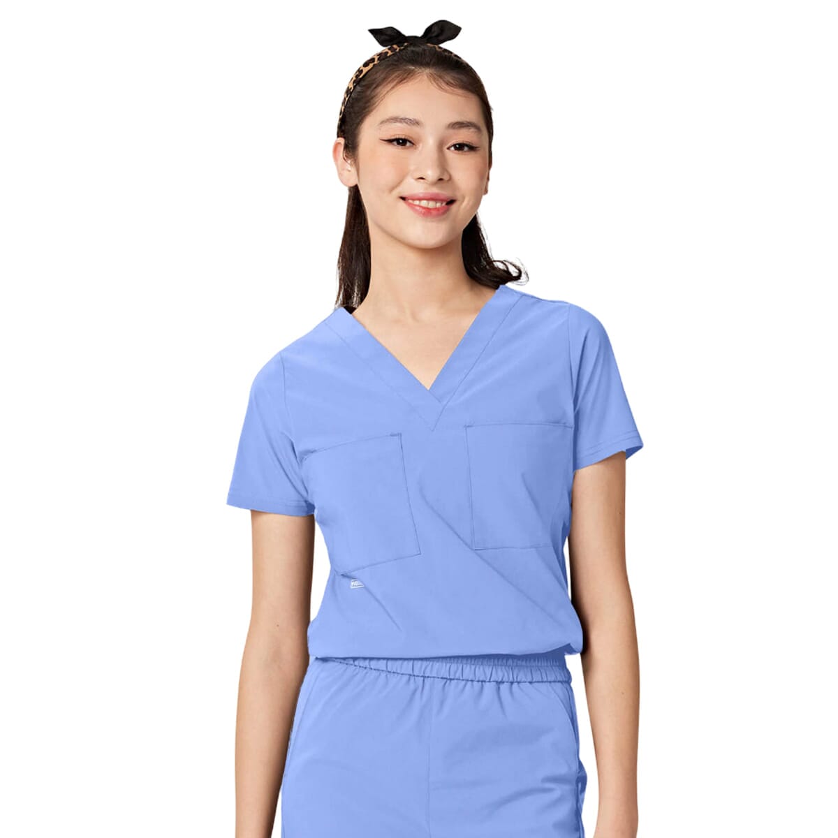 Parkley ABC - Women's Two-Pocket Tuck Band VALENCIA V-Neck Top