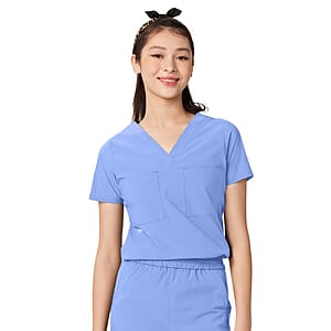 Parkley ABC - Women's Two-Pocket Tuck Band VALENCIA V-Neck Top