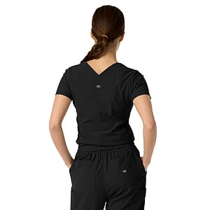 Parkley Kinetic - Women's Two-Pocket CELINE Tuck Band V-Neck Top