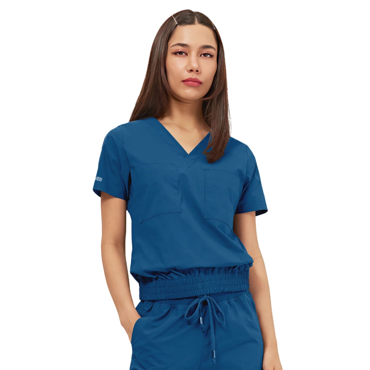 Parkley Quantum - Women's Two-Pocket LUNA Tuck Band V-Neck Top