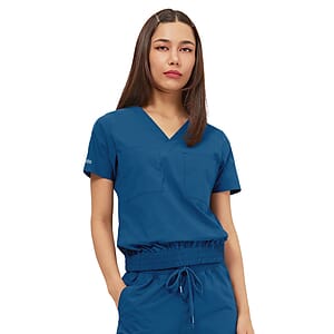 Parkley Quantum - Women's Two-Pocket LUNA Tuck Band V-Neck Top