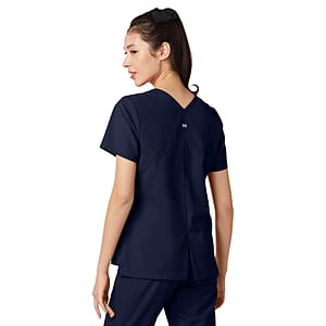 Parkley ABC - Women's Two-Pocket TESS Mandarin Mock Wrap Top