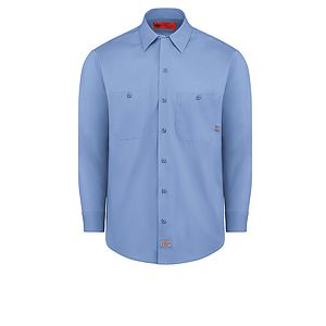Dickies Shirts - Men's Industrial Long-Sleeve Work Shirt