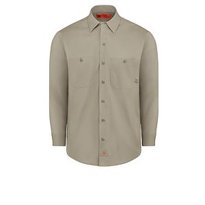 Dickies Shirts - Men's Industrial Long-Sleeve Work Shirt