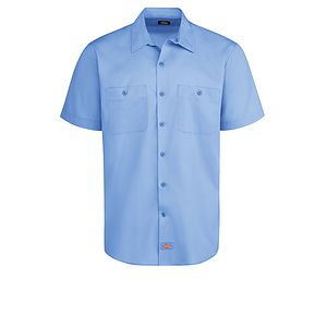 Dickies Shirts - Men's Industrial WorkTech Ventilated Short-Sleeve Work Shirt With Cooling Mesh