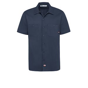 Dickies Shirts - Men's Industrial Cotton Short-Sleeve Work Shirt