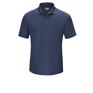 Red Kap Shirts -  Men's Short Sleeve Performance Knit Gripper-Front Polo