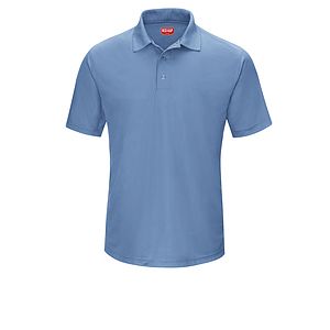 Red Kap Shirts -  Men's Short Sleeve Performance Knit Gripper-Front Polo