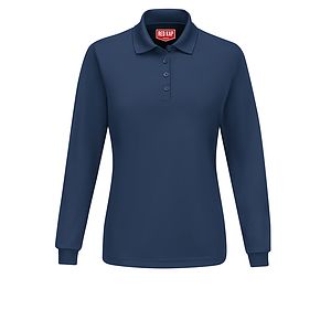 Red Kap Shirts -  Women's Long Sleeve Performance Knit® Polo